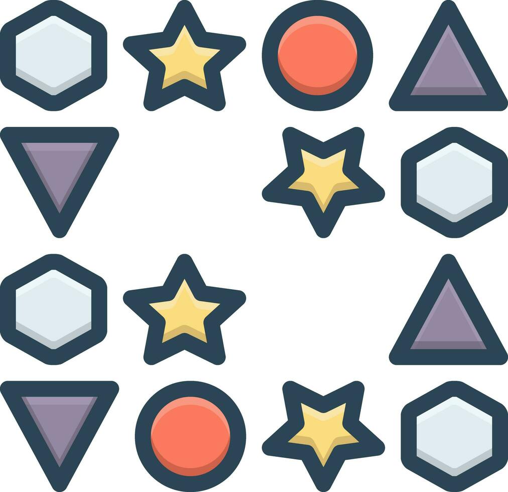 color icon for gaps vector