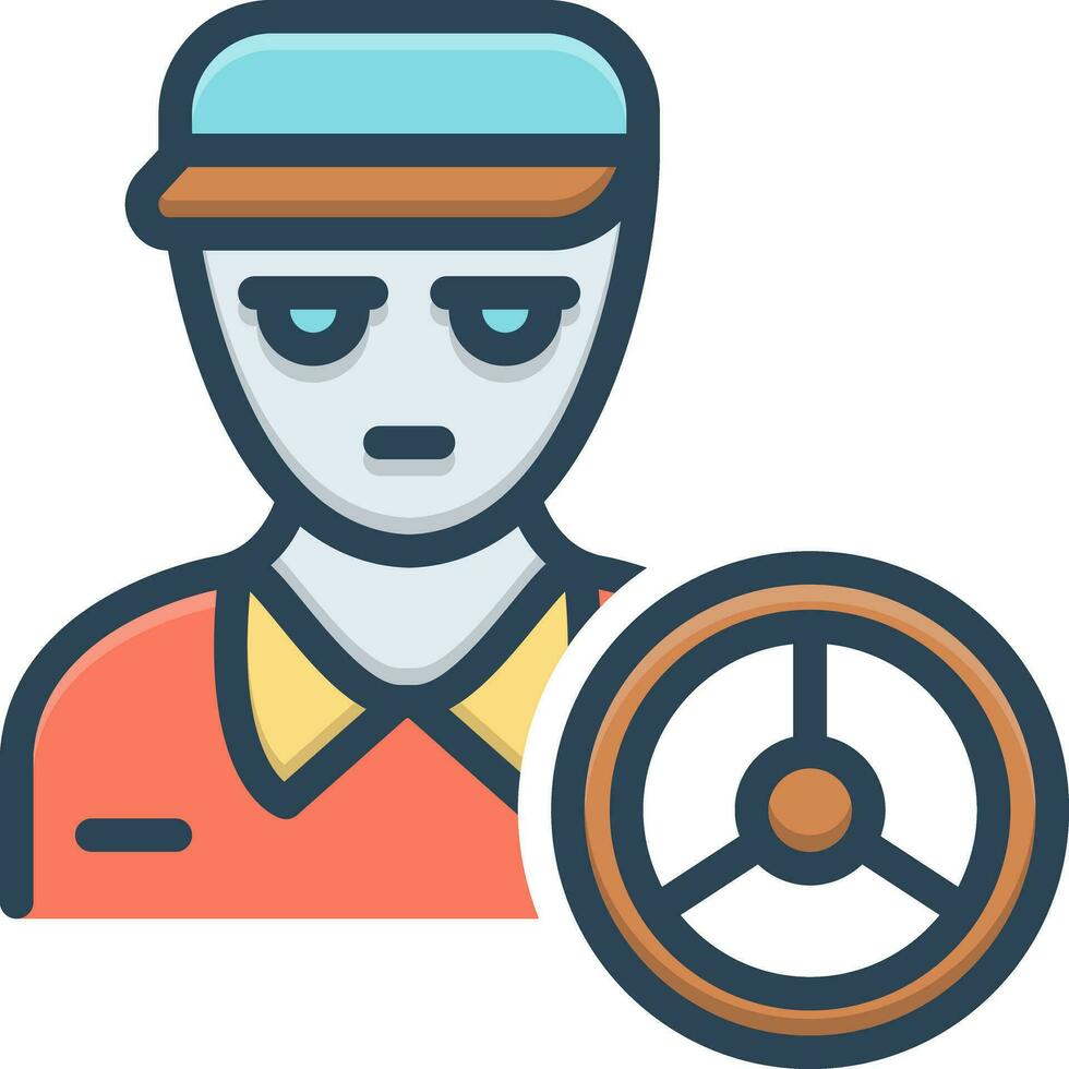 color icon for driver vector
