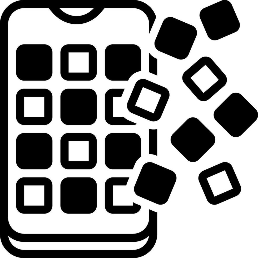 solid icon for mobile app vector