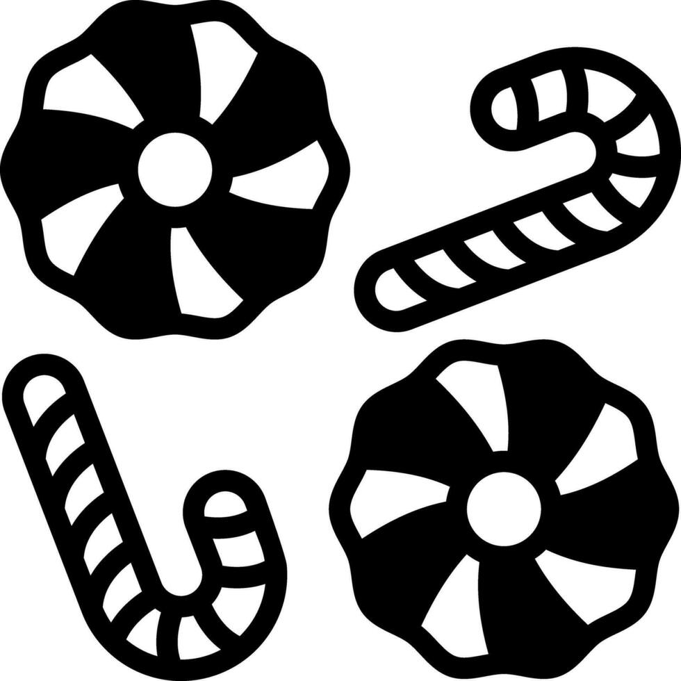 solid icon for candy vector
