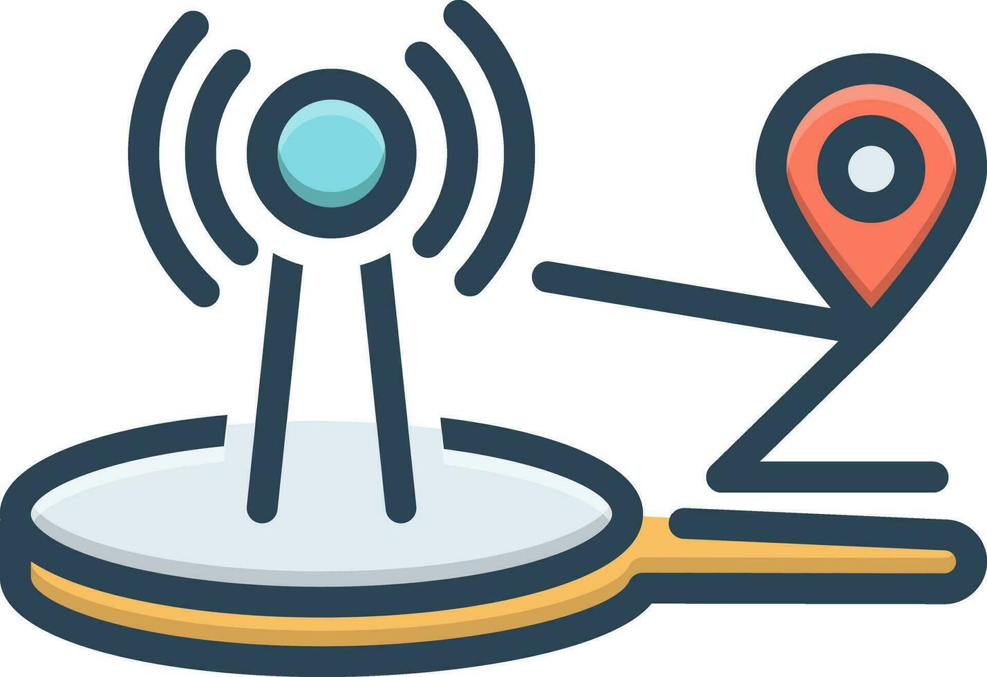 color icon for tracking vector
