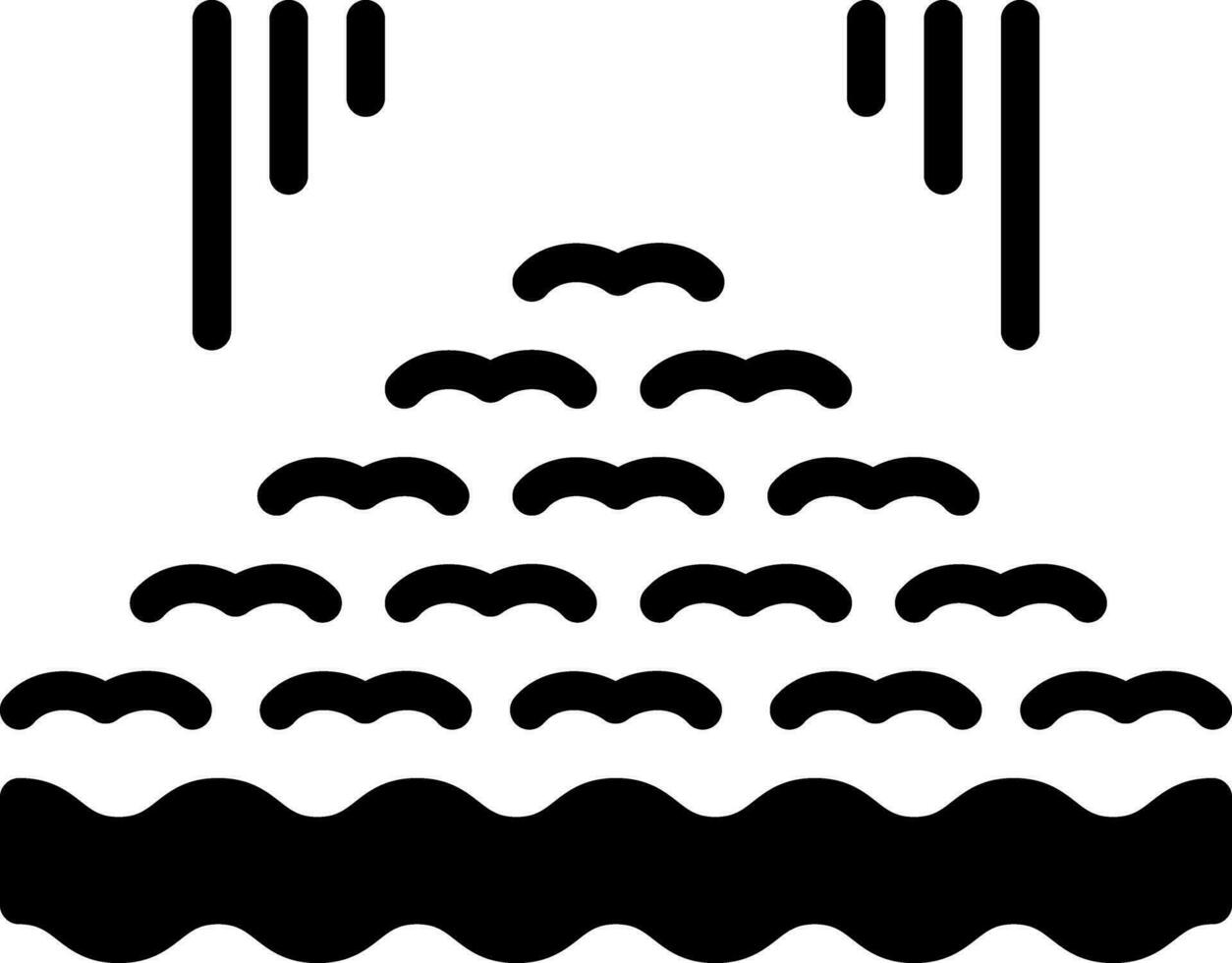 solid icon for several vector
