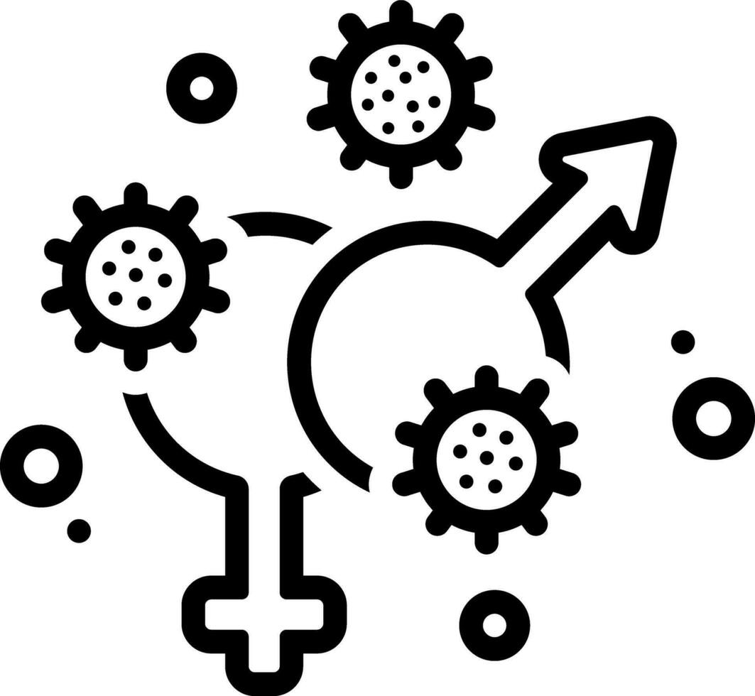 line icon for transmitted vector