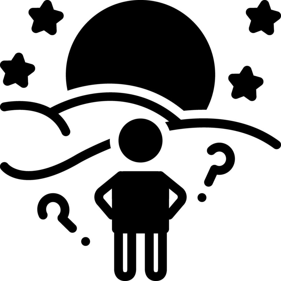 solid icon for anticipate vector