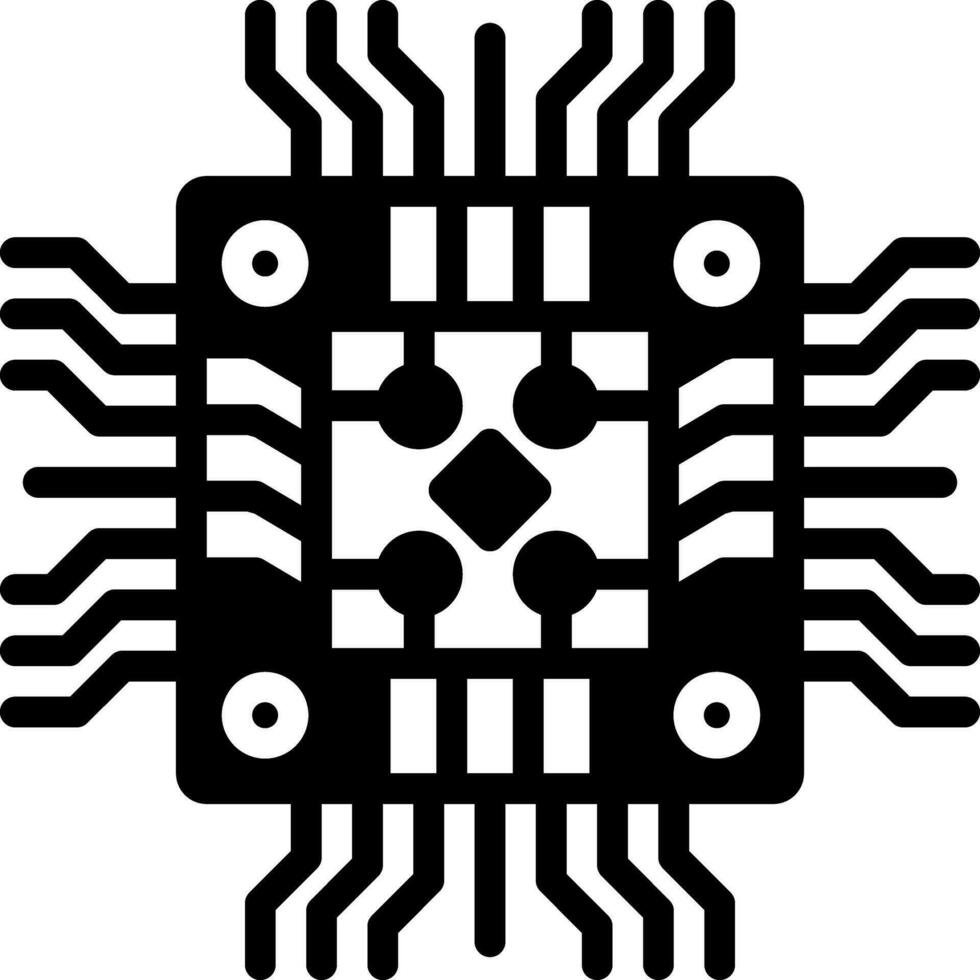 solid icon for hardware vector