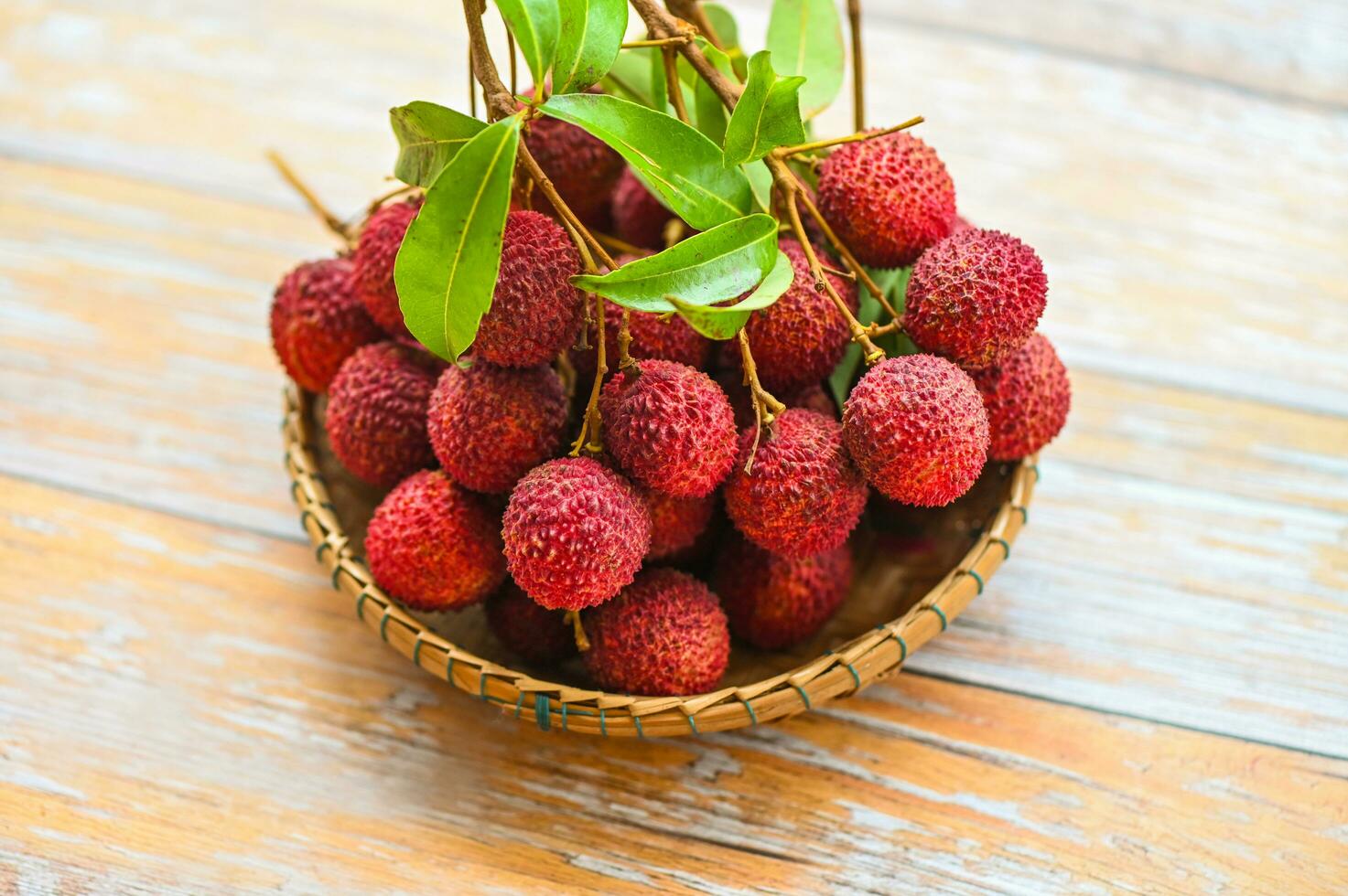 lychees on basket, fresh ripe lychee fruit tropical fruit peeled lychees slice in Thailand 24871902 Stock Photo at Vecteezy