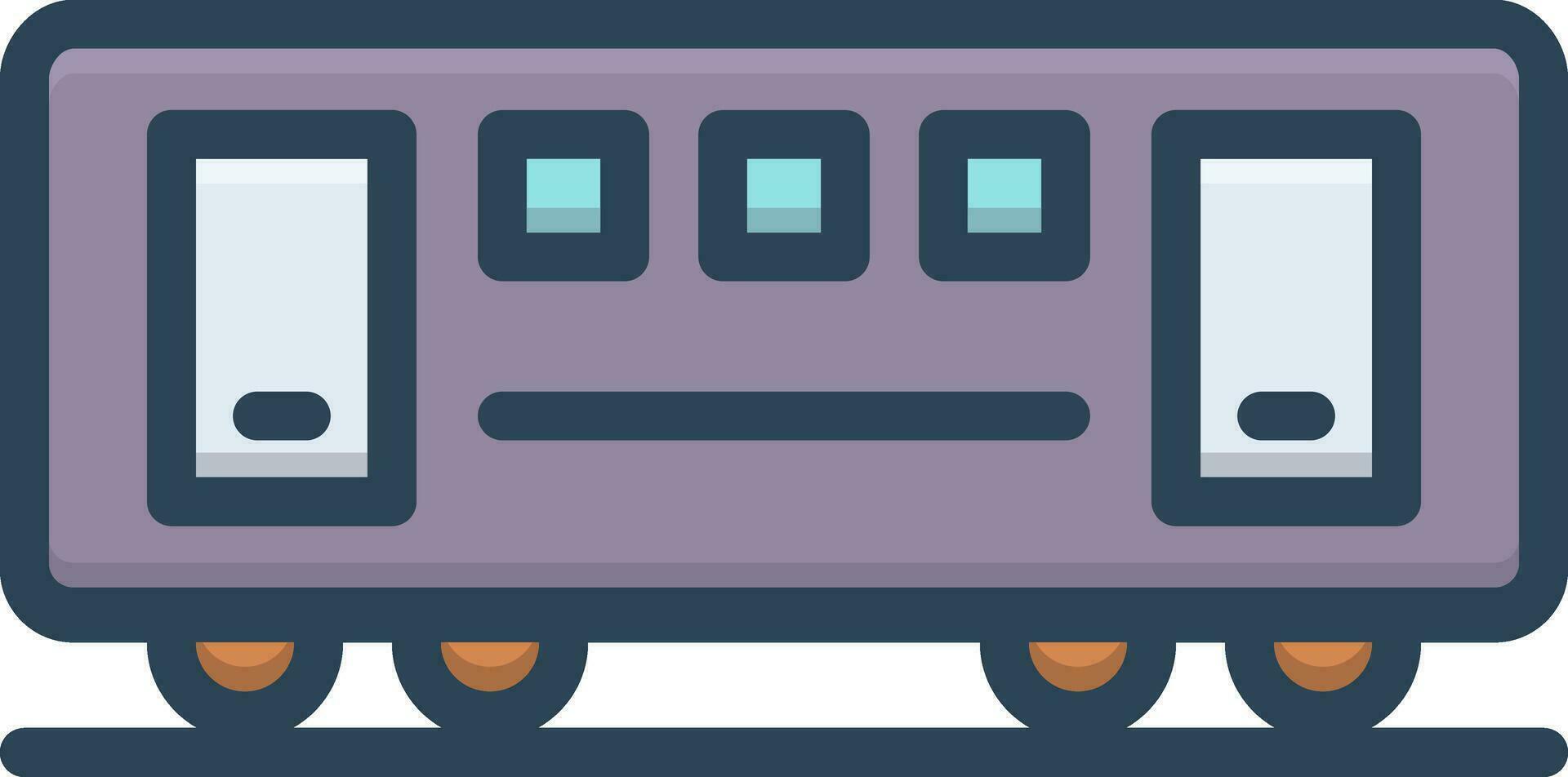 color icon for train vector