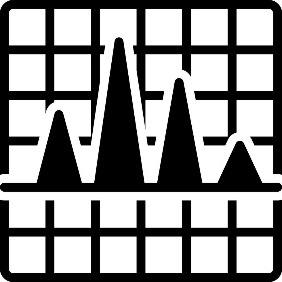 solid icon for chromatography vector