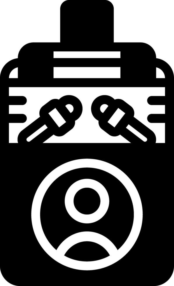 solid icon for press vector