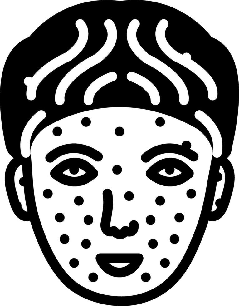 solid icon for chickenpox vector