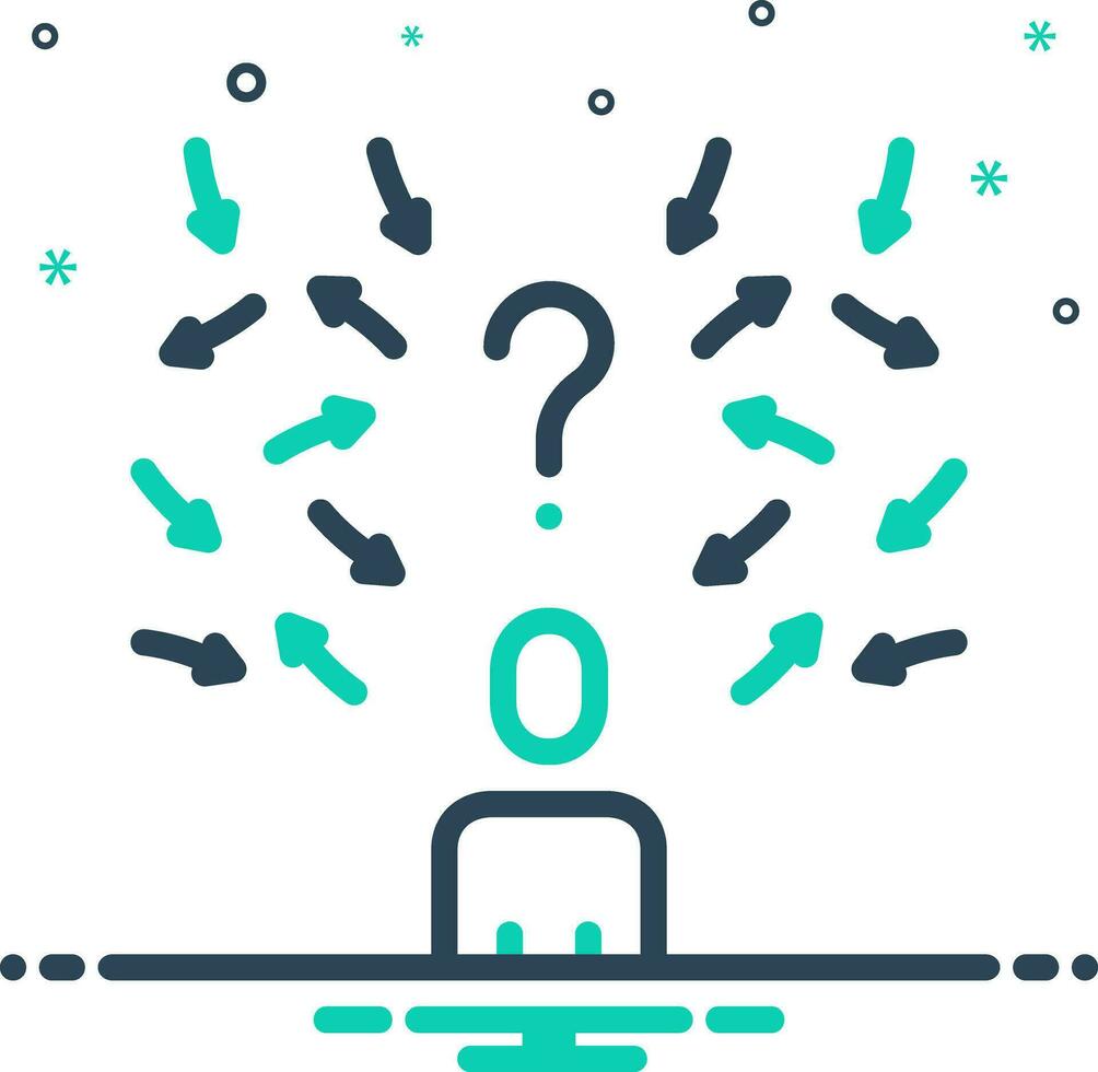mix icon for possibilities vector