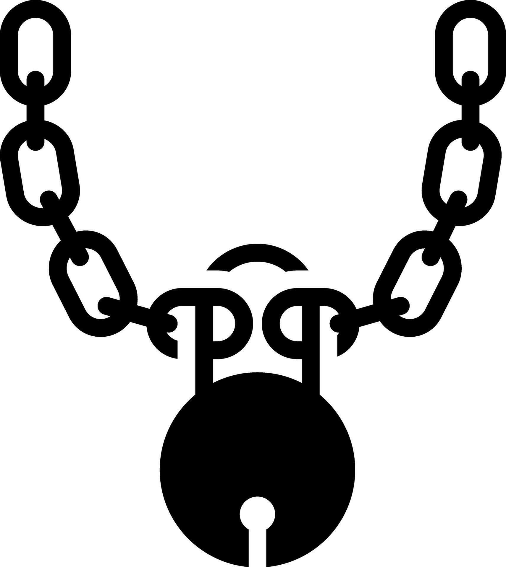 solid icon for chains 24874717 Vector Art at Vecteezy