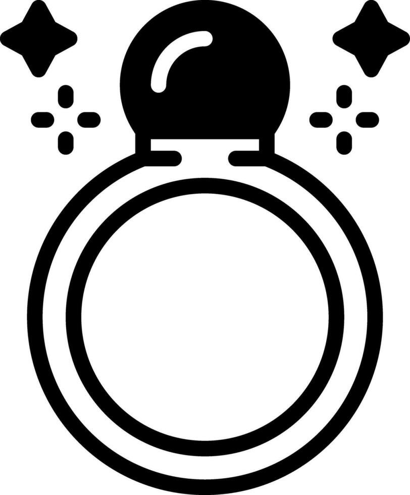 solid icon for ring vector