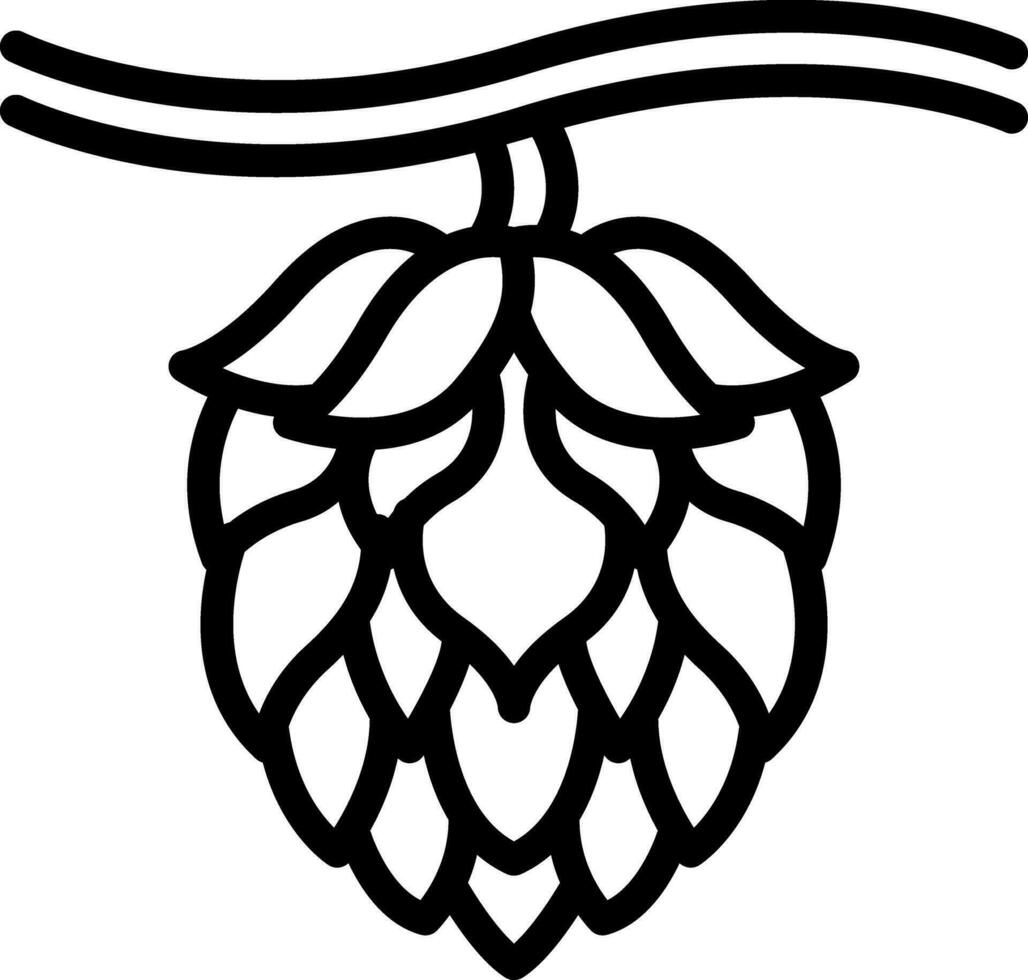 line icon for hop vector
