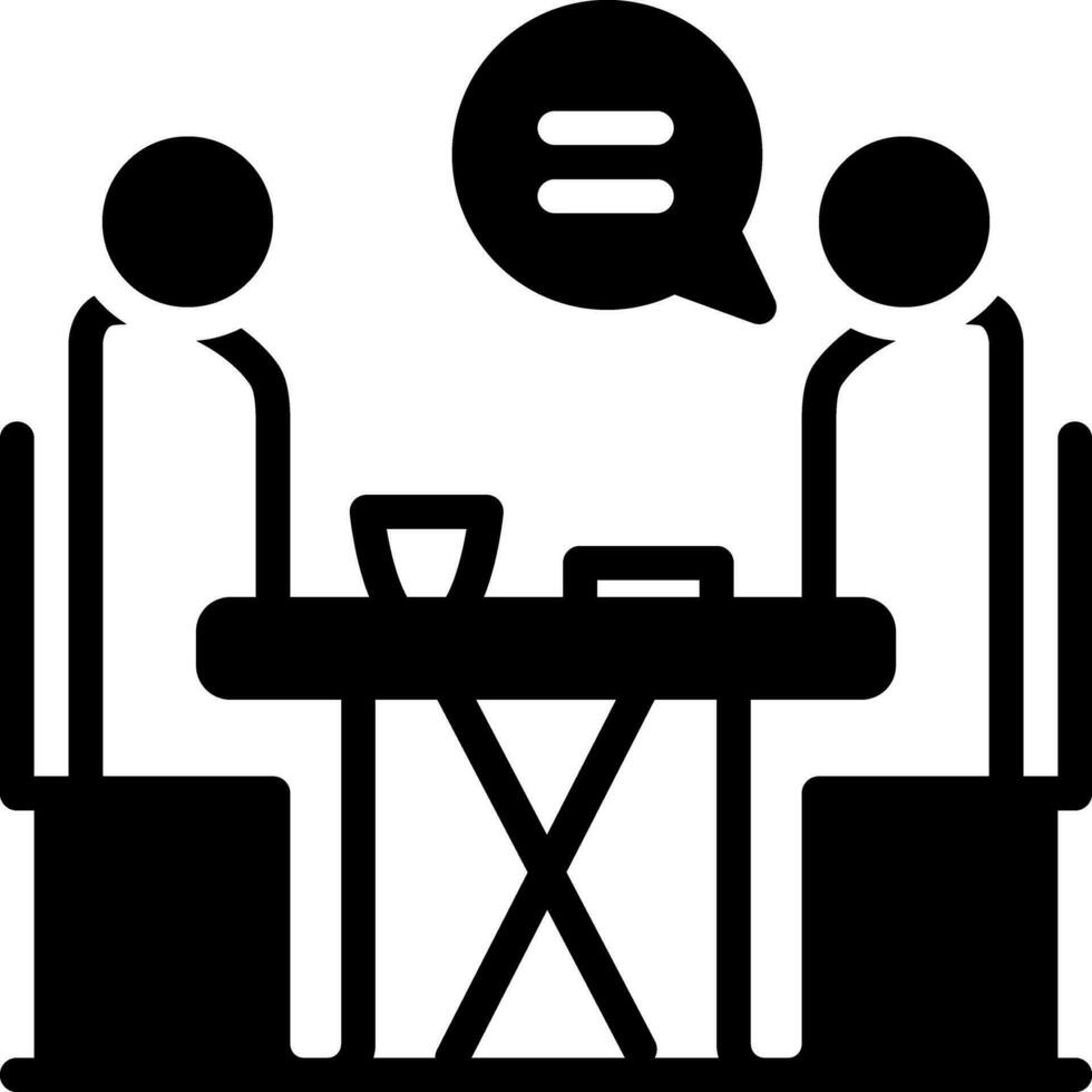 solid icon for advising vector