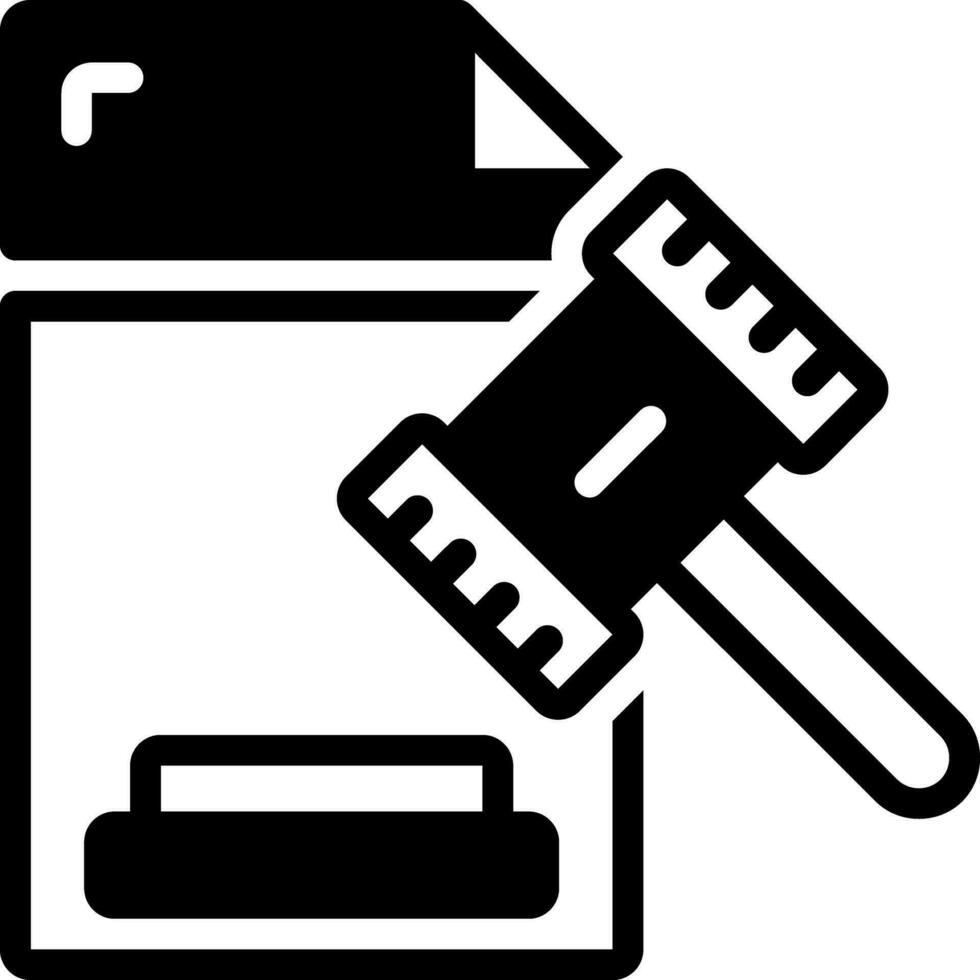 solid icon for legal vector