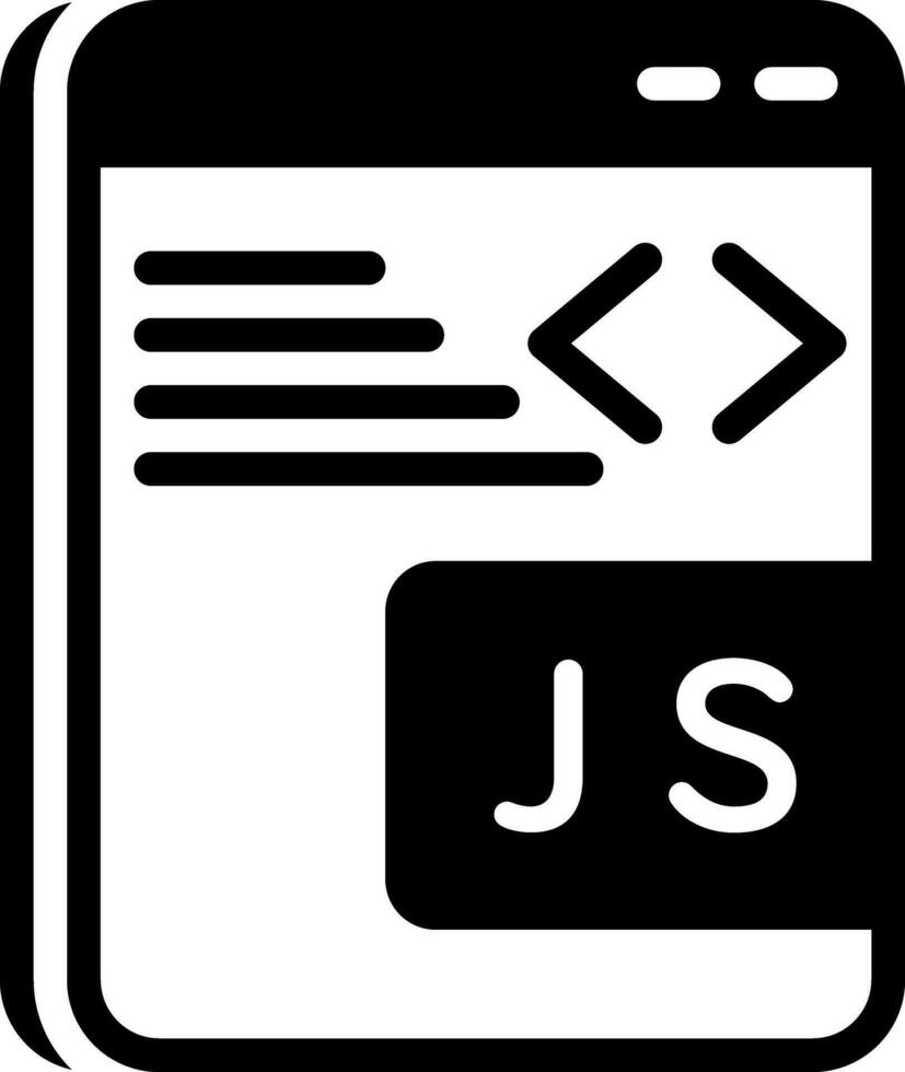 solid icon for javascript 24875096 Vector Art at Vecteezy