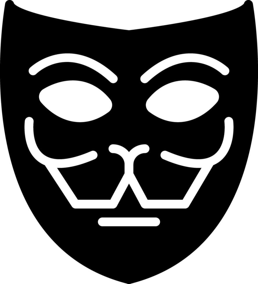 solid icon for mask vector