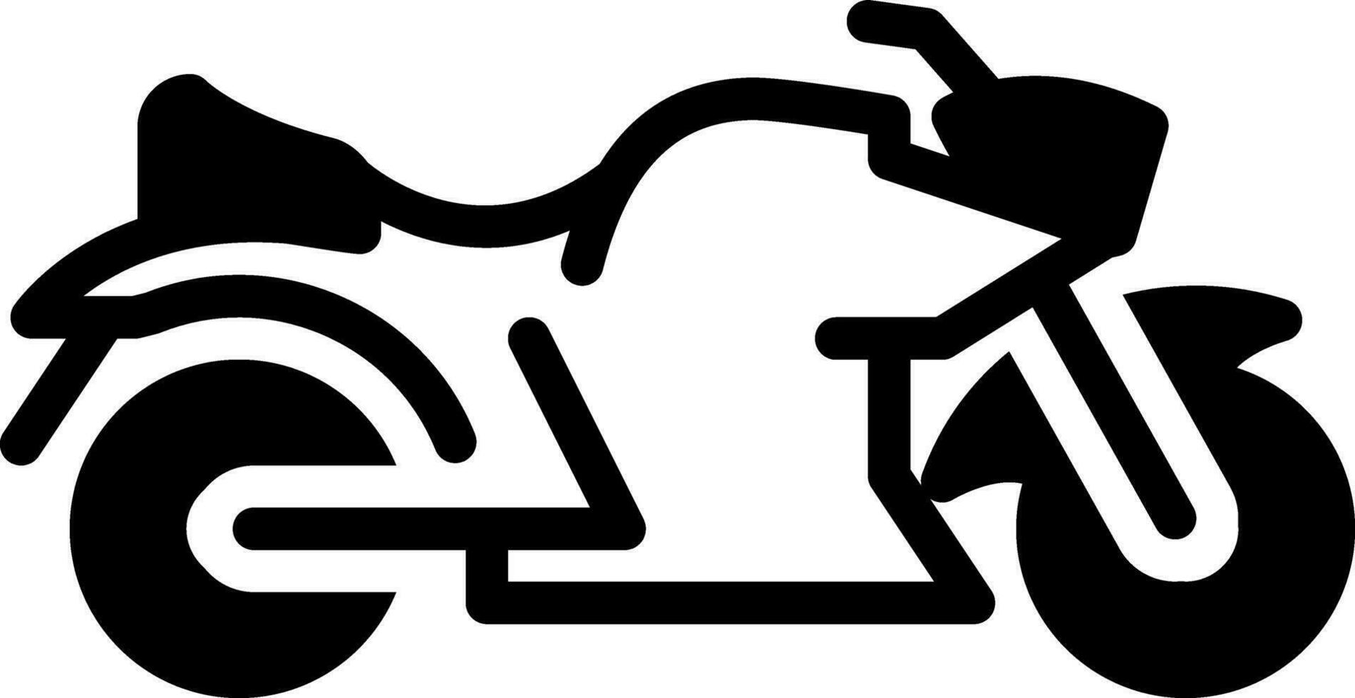 solid icon for bike vector