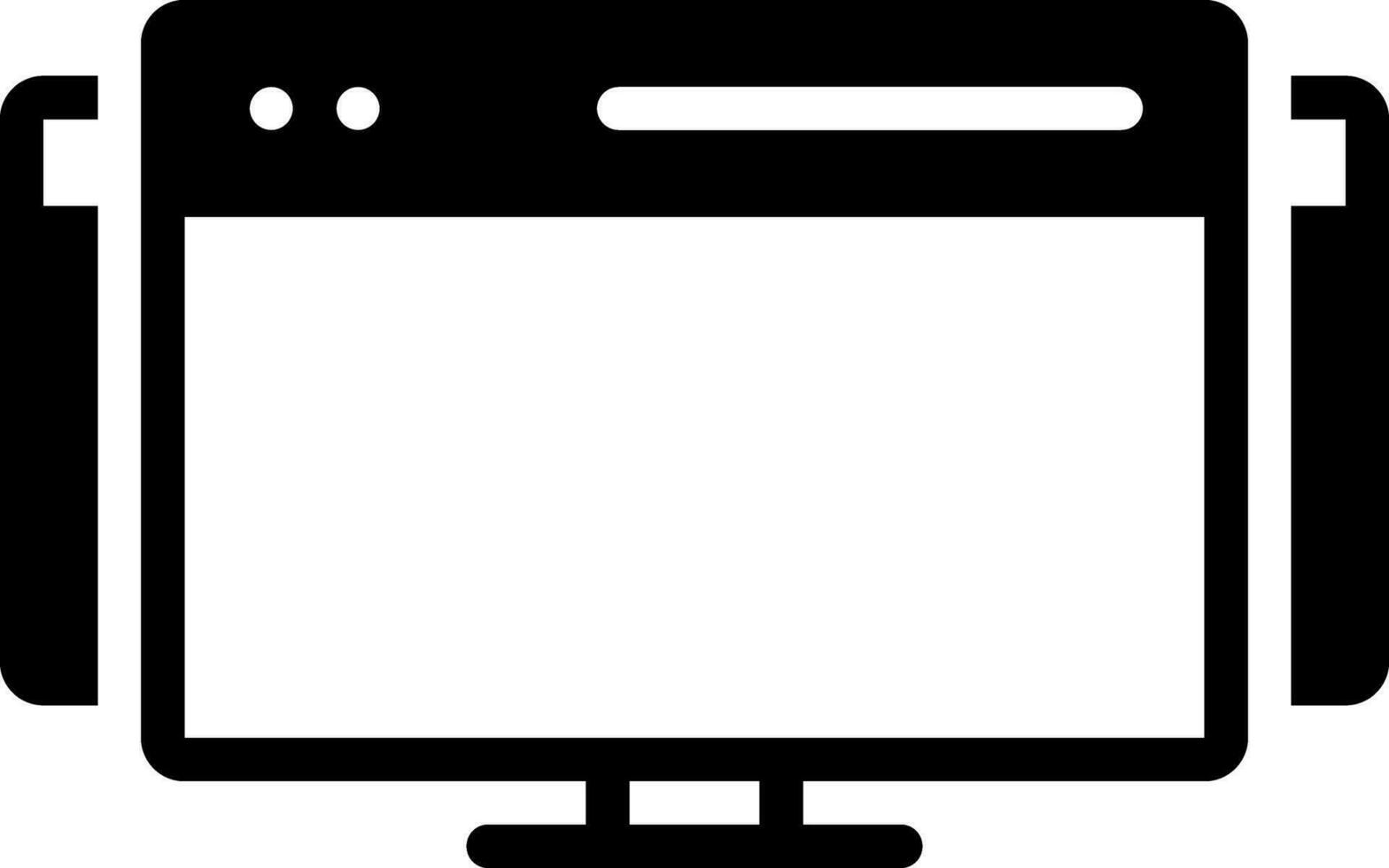 solid icon for multisite vector