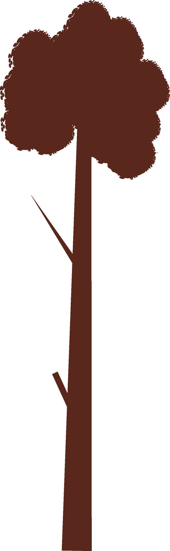 Brown Tree Element In Flat Style. 24876872 Vector Art at Vecteezy