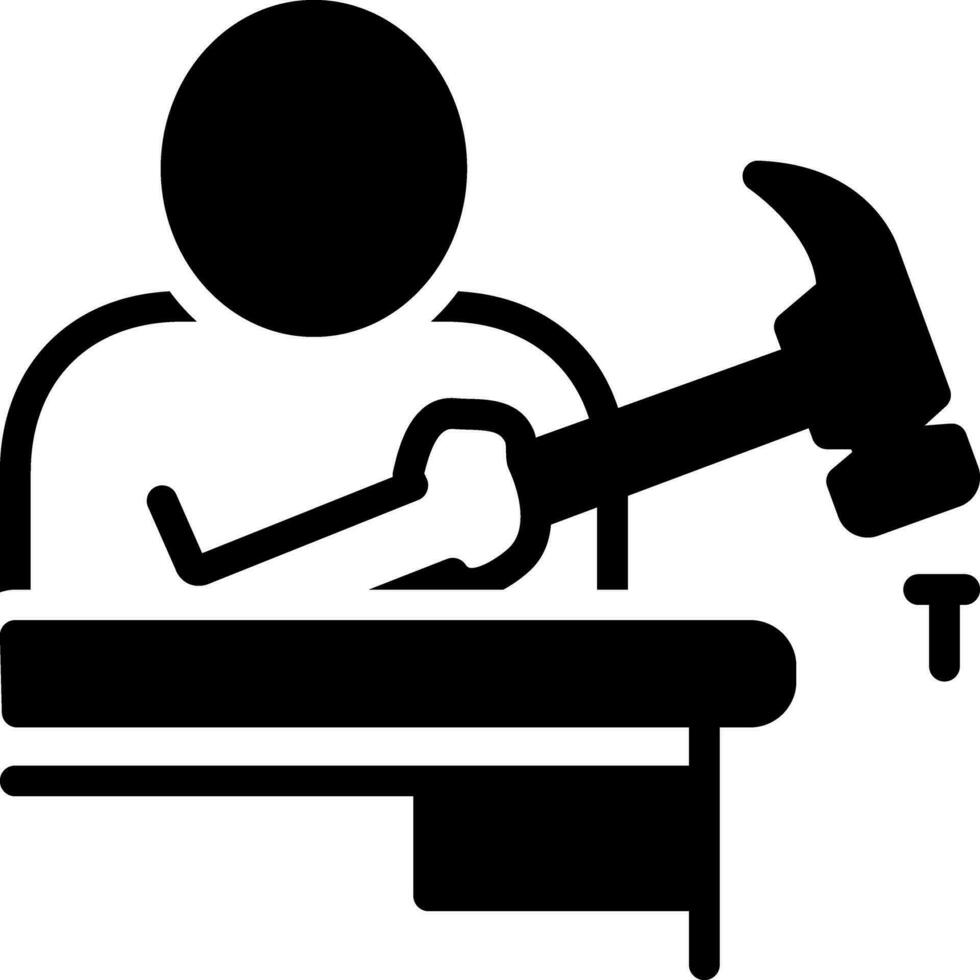 solid icon for noob vector
