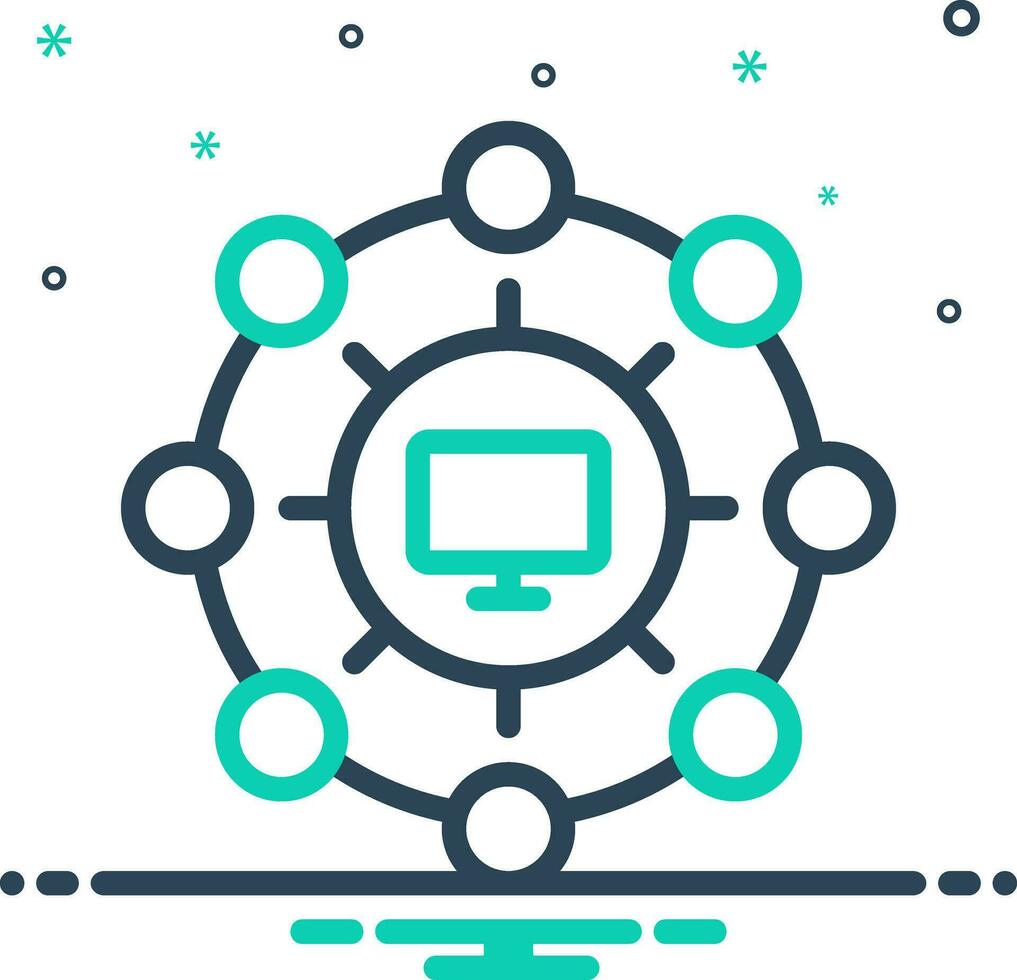 mix icon for connectivity vector