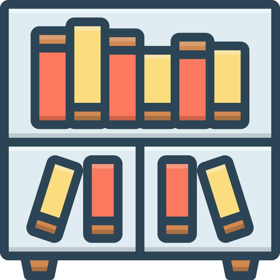 color icon for library vector