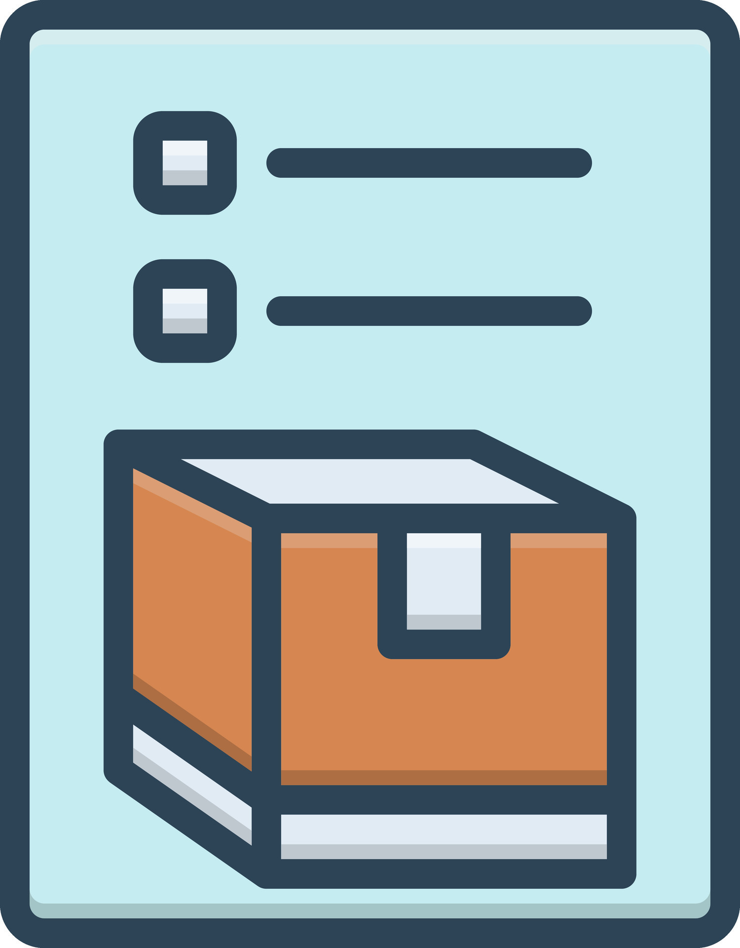 color icon for inventory 24877561 Vector Art at Vecteezy