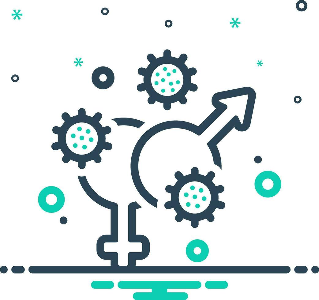 mix icon for transmitted vector