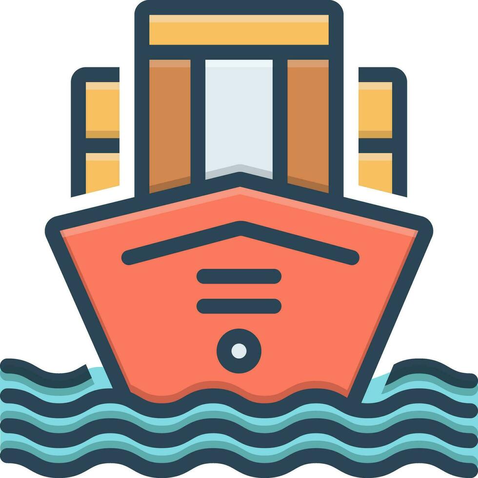 color icon for mercantilism vector
