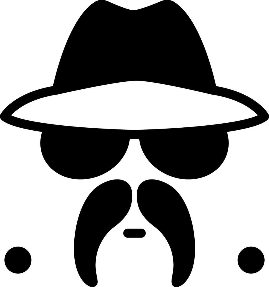 solid icon for cholo vector
