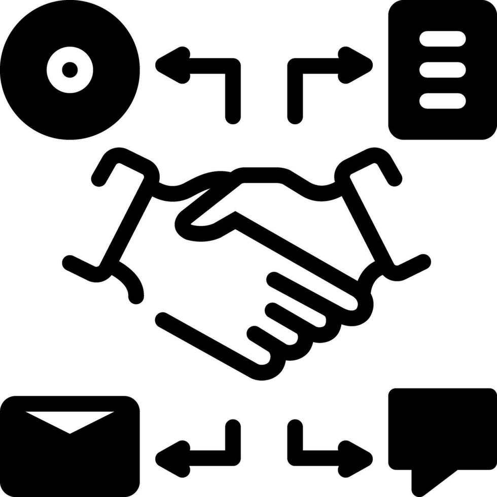 solid icon for comarketing vector
