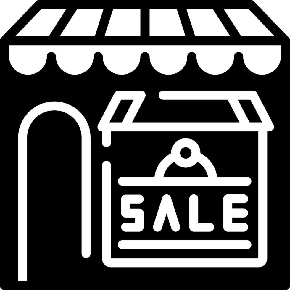 solid icon for sell vector