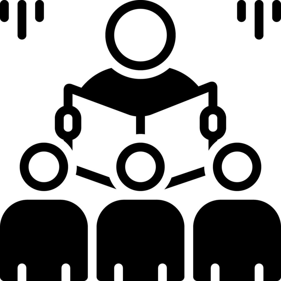 solid icon for storyteller vector