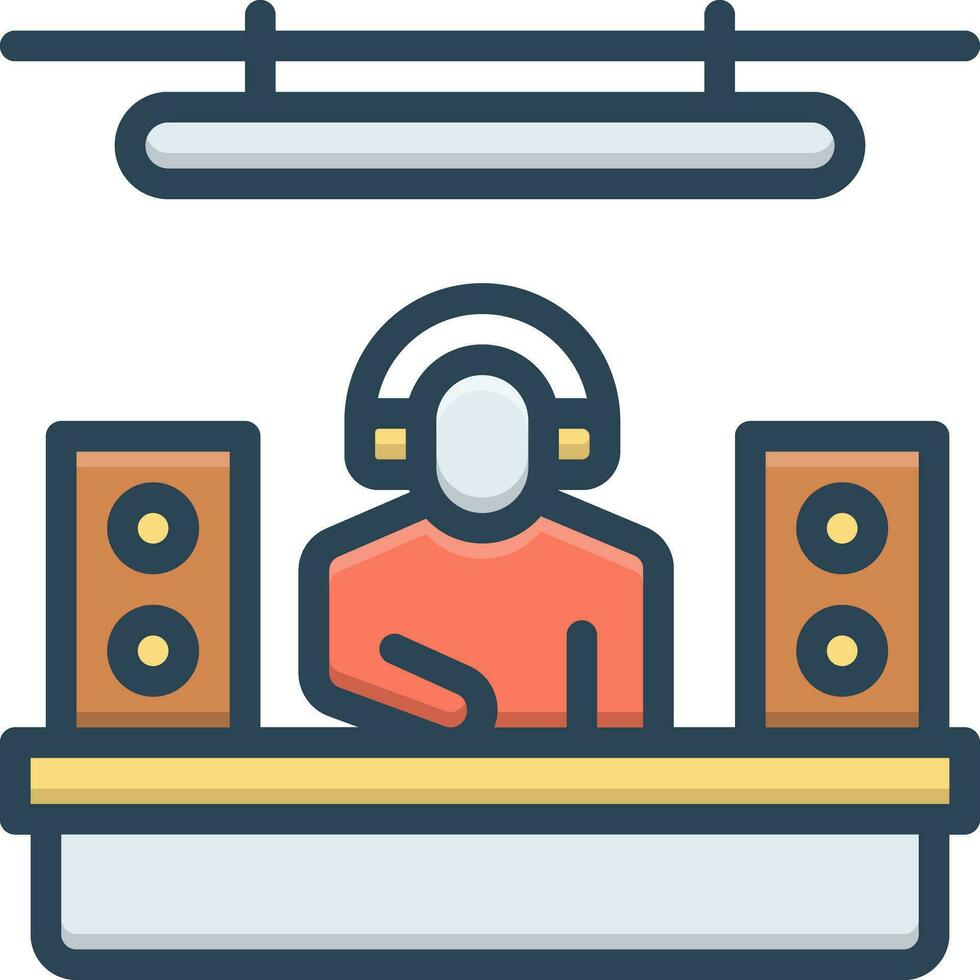 color icon for producers vector