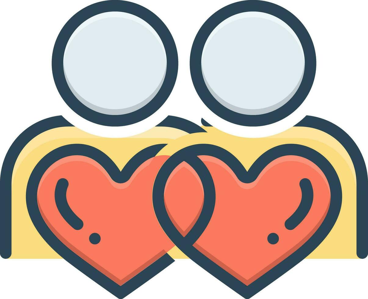color icon for belong vector