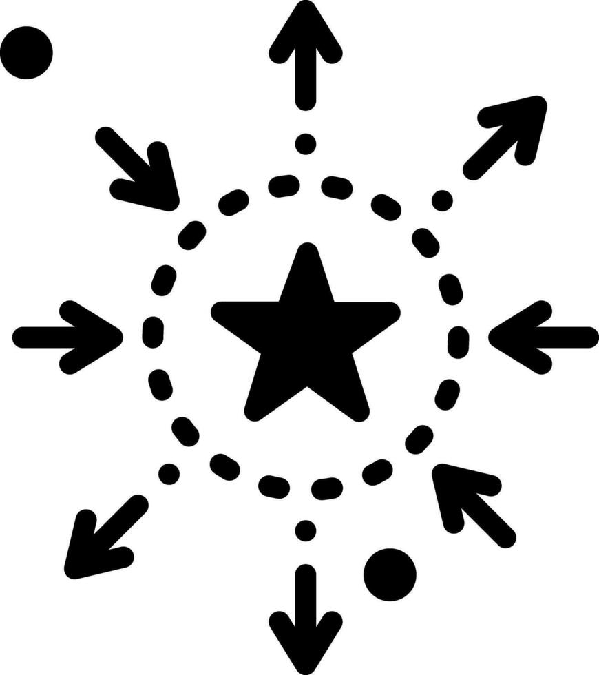 solid icon for differentiation vector