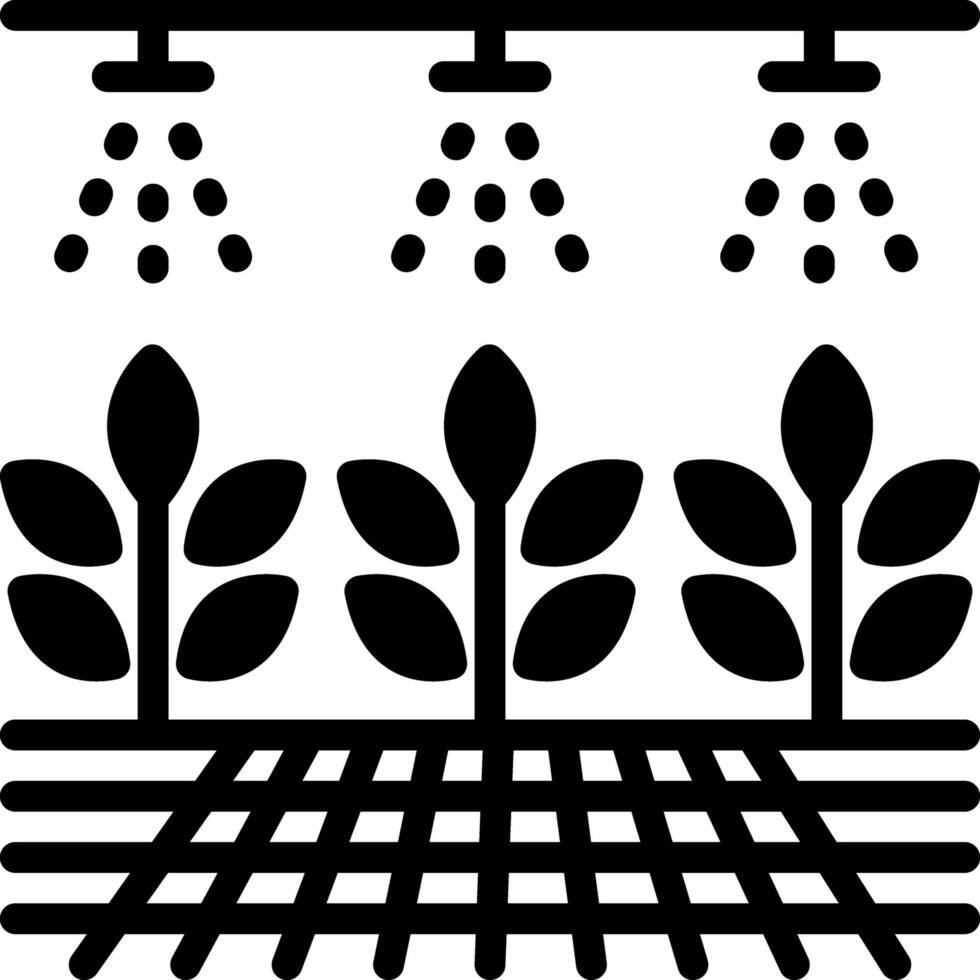 solid icon for hydroponic vector