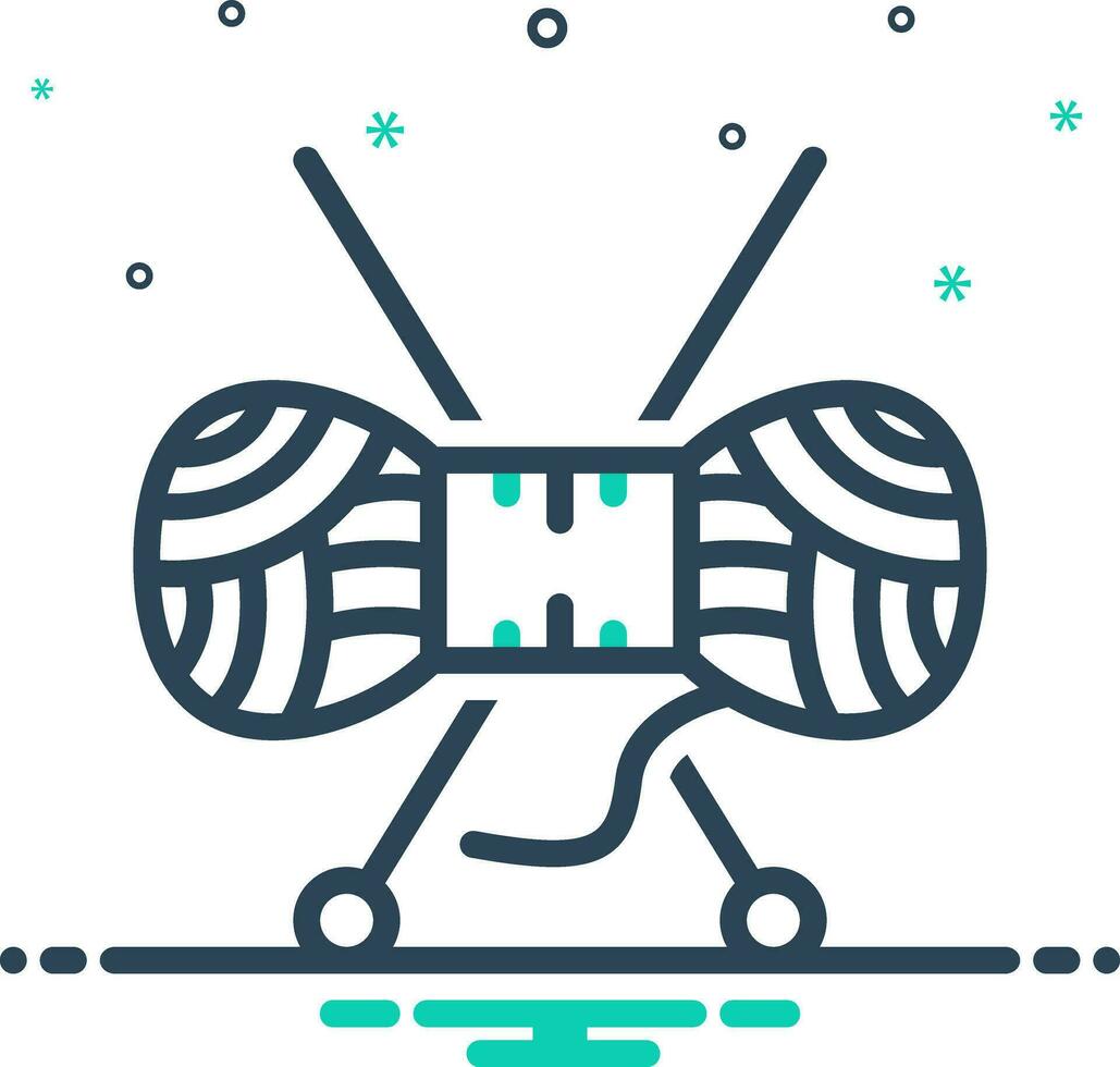 mix icon for wool vector