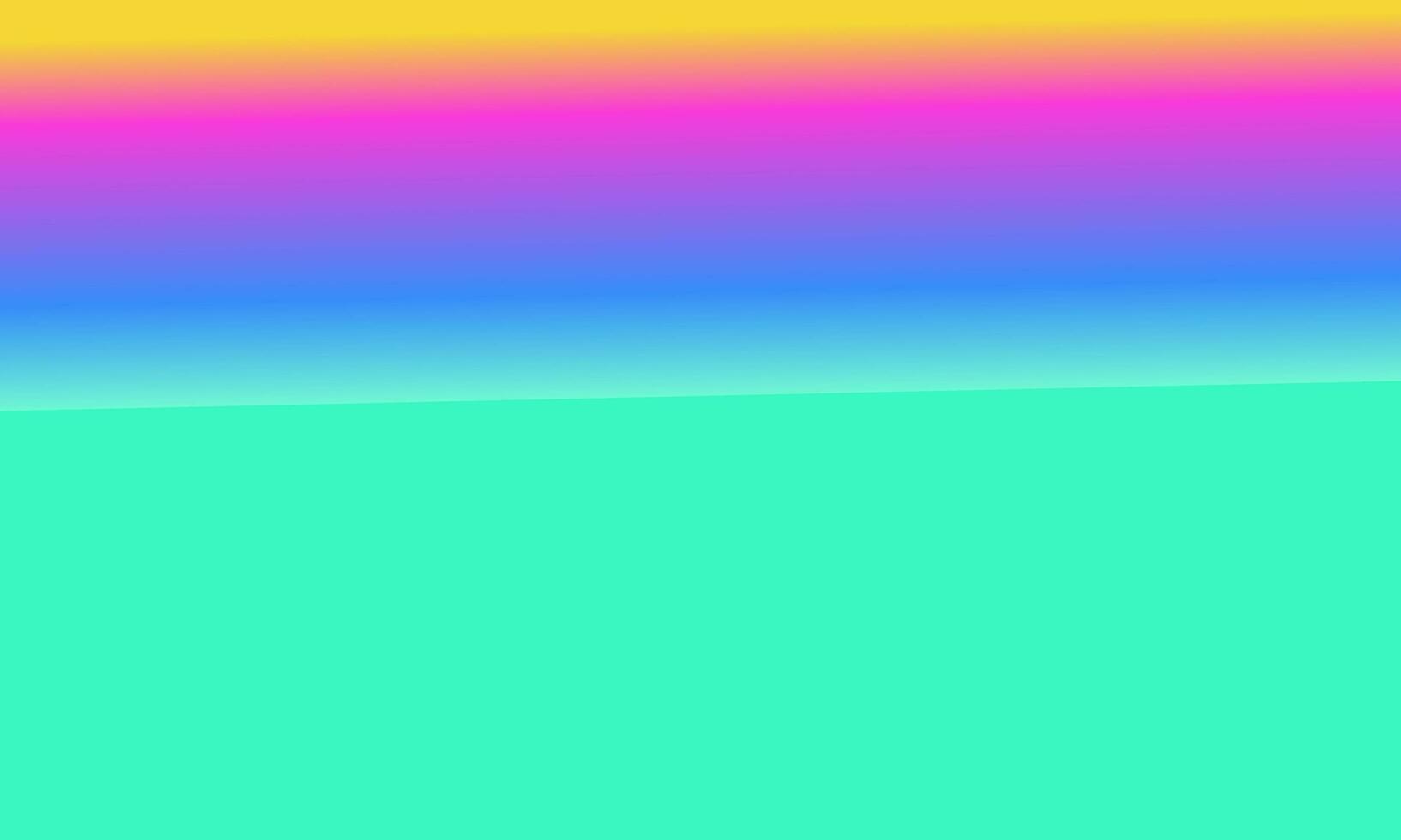Design simple cyan,blue,yellow and pink gradient color illustration background photo