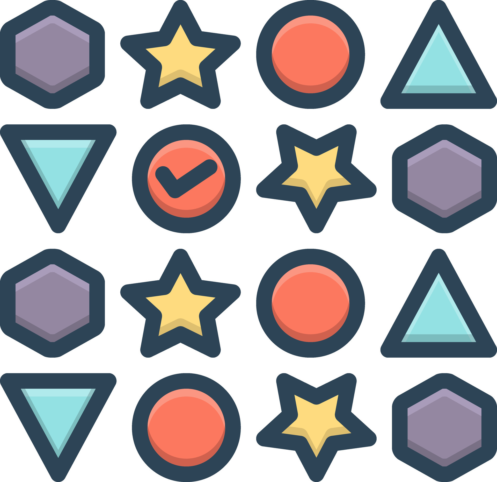 color icon for variety 24879157 Vector Art at Vecteezy