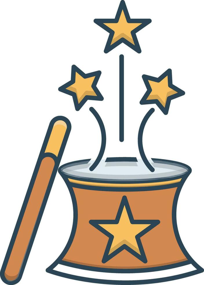 color icon for magic vector