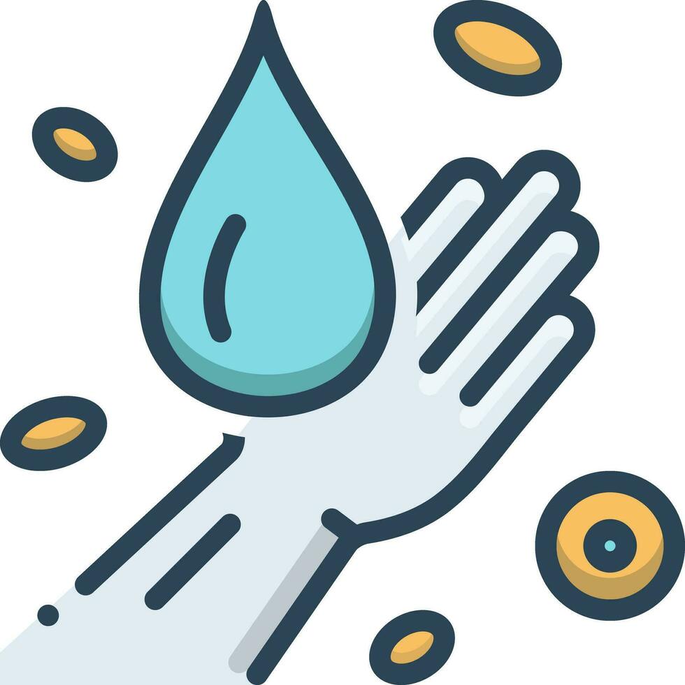 color icon for anemia vector