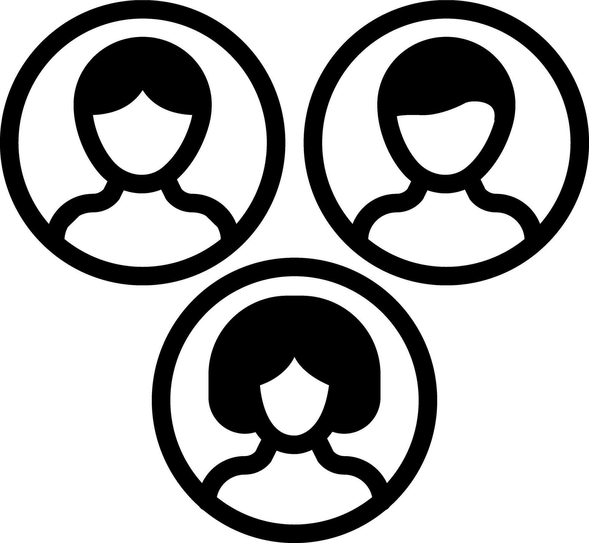solid icon for community 24879312 Vector Art at Vecteezy