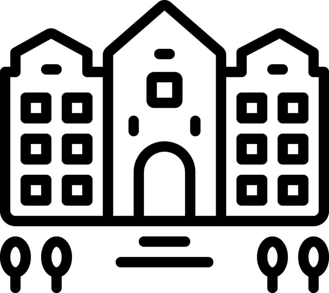 line icon for inn vector