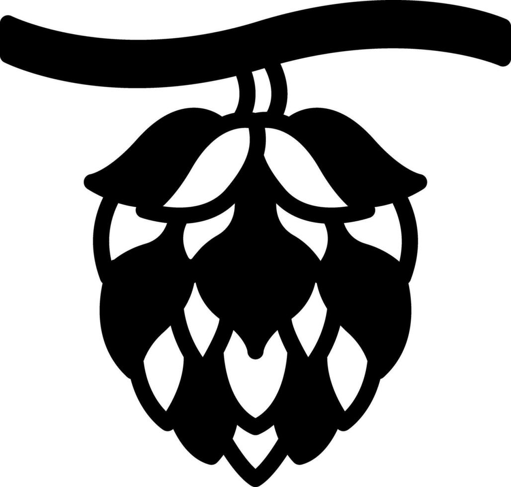 solid icon for hop vector
