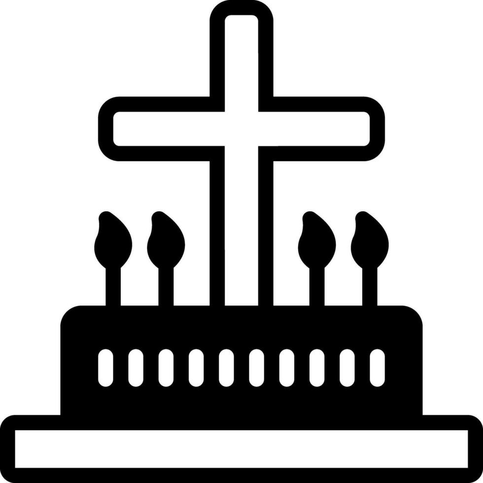 solid icon for liturgic vector