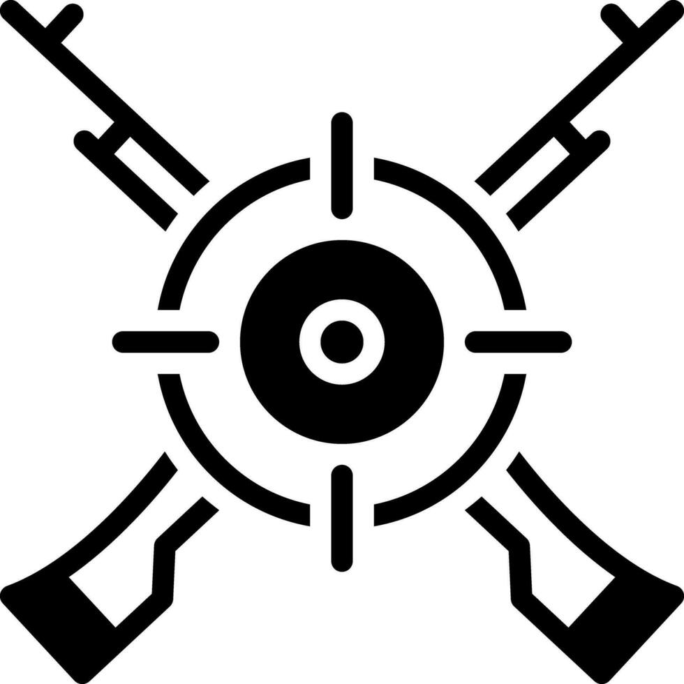solid icon for marksman vector