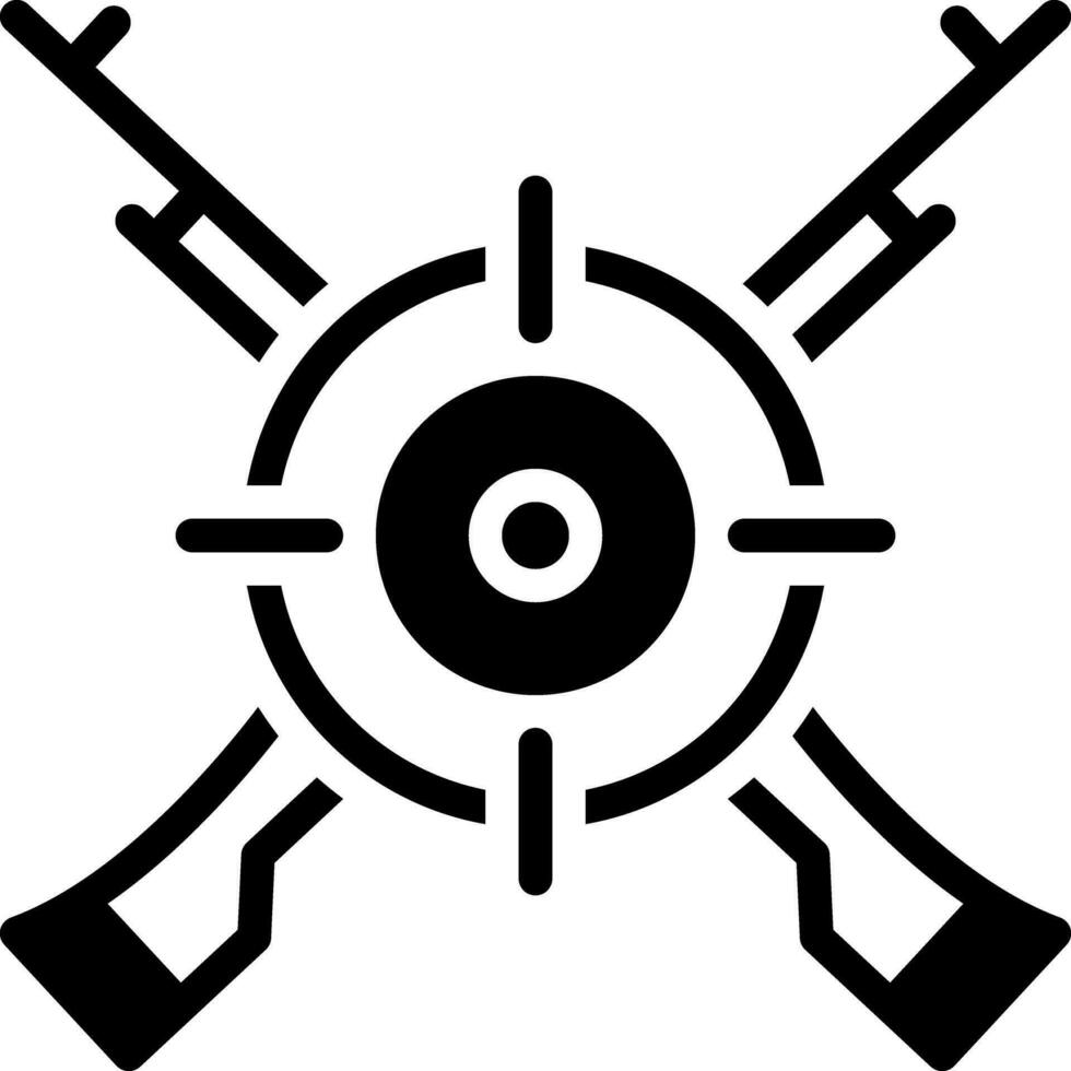 solid icon for marksman vector